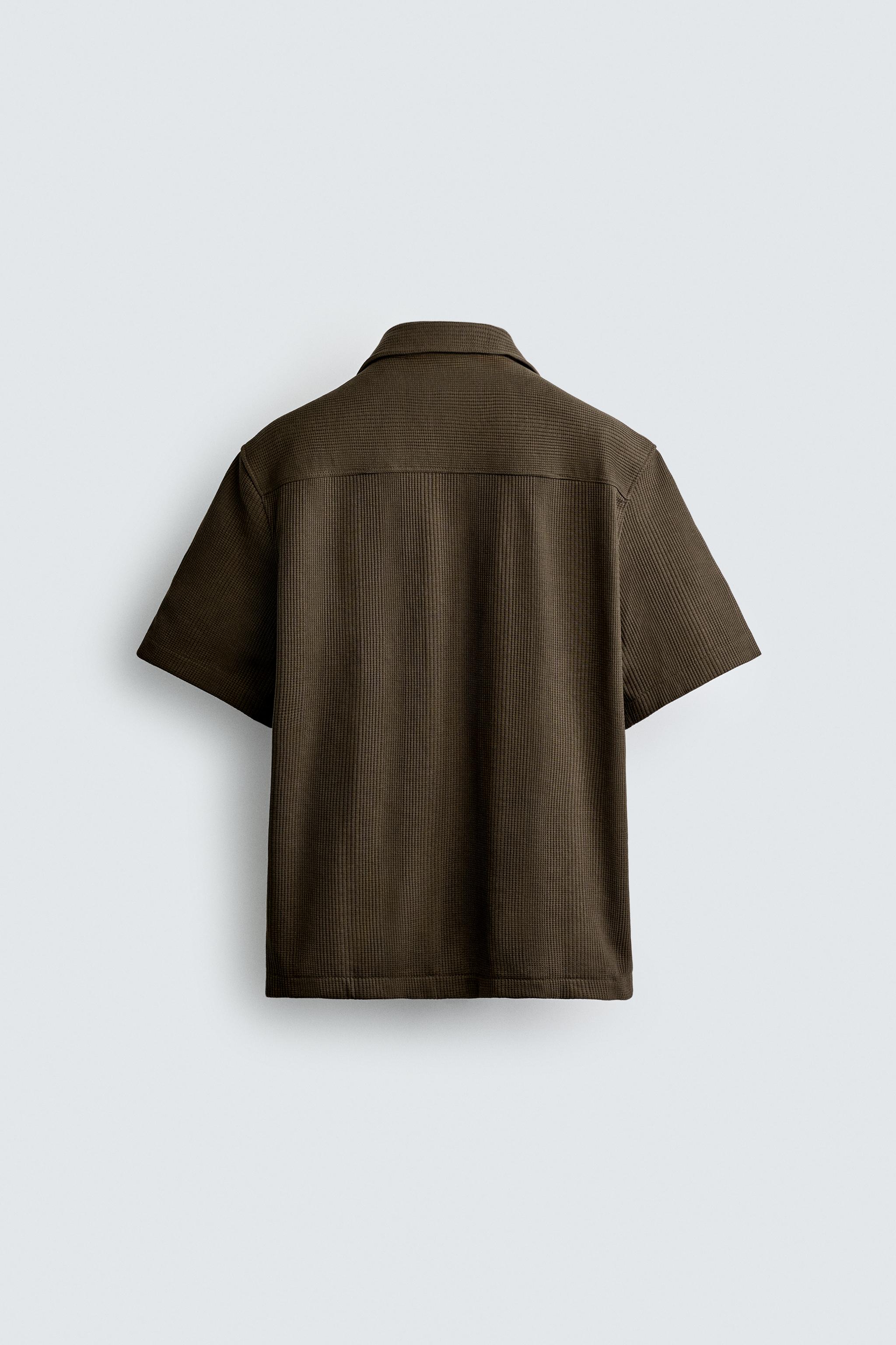 TEXTURED REGULAR FIT SHIRT
